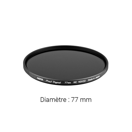 Filtre gris neutre HOYA Neutral Density Pro ND32 - Diamètre : 77mm