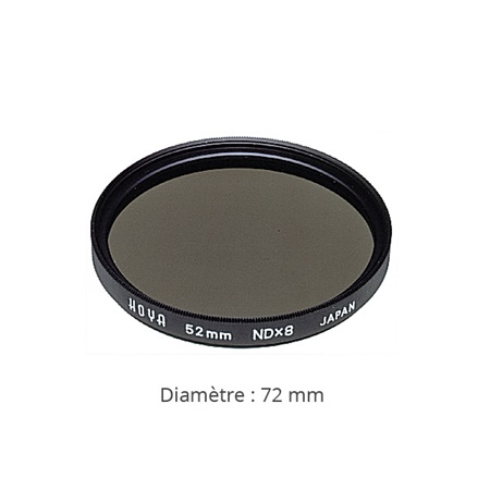 Filtre de contraste HOYA ND8 HMC - Diamètre : 72mm