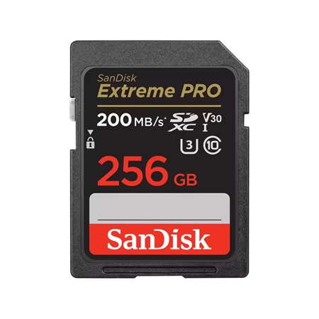 Carte mémoire SANDISK SD XC Extreme Pro - 256Go