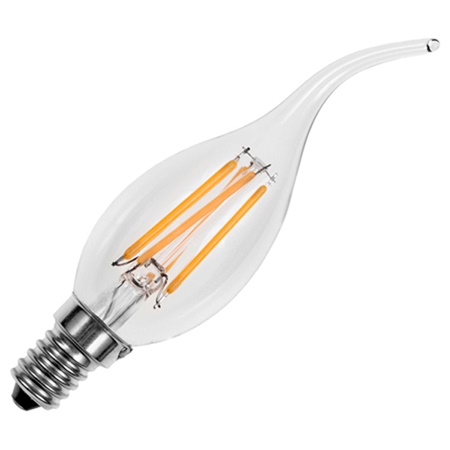 Lampe LED flamme soufflée 3W E14 2500K 300lm 15000H