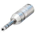 Adaptateur XLR 3 mâle - JACK 6.35 stéréo mâle NEUTRIK NA3MP