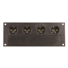 Face de remplacement REAN NC3QMAY munie de 4 embases XLR mâles