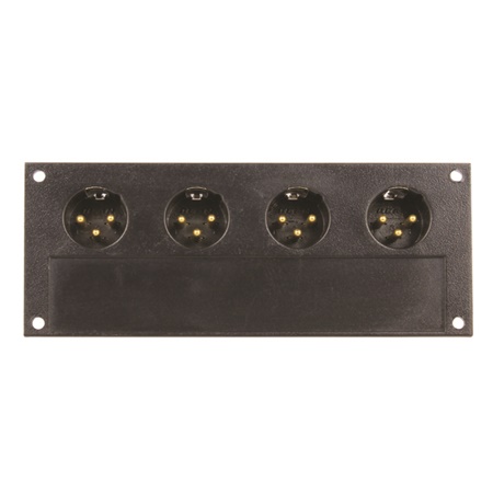 Face de remplacement REAN NC3QMAY munie de 4 embases XLR mâles