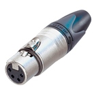 Fiche XLR 4 points femelle droite (XLR 4F) NEUTRIK série XX