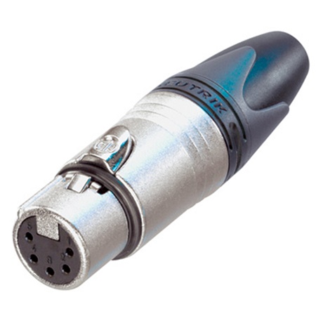 Fiche XLR 5 points femelle droite (XLR 5F) NEUTRIK série XX