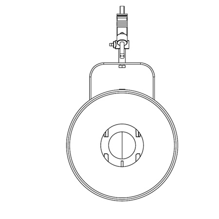 Optique ou Objectif fixe 90° pour découpe ETC Source Four 750