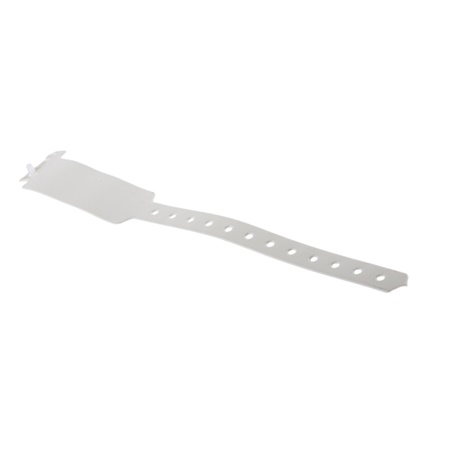 Bracelet large d'identification vinyle XL 25cm x 25/8mm blanc