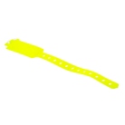 Bracelet large d'identification vinyle XL 25cm x 25mm jaune fluo