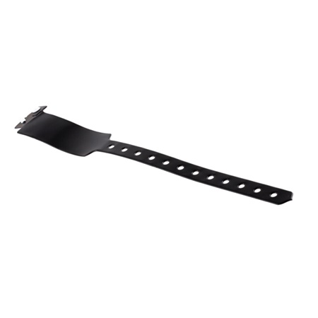 Bracelet large d'identification vinyle XL 25cm x 25/8mm noir