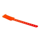 Bracelet large d'identification vinyle XL 25cm x 25mm orange fluo