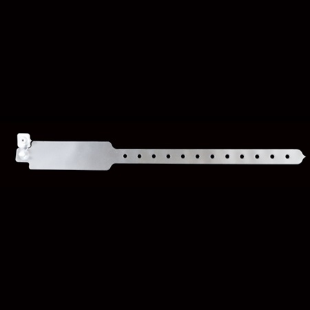 Bracelet large d'identification vinyle XL 25cm x 25/8mm translucide