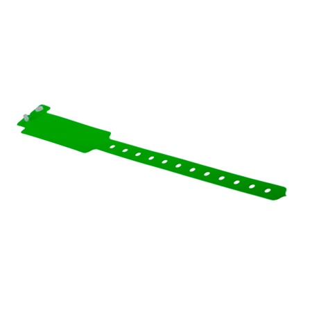 Bracelet large d'identification vinyle XL 25cm x 25/8mm vert fluo