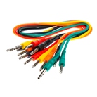 Lot de 6 cordons de patch en couleur Jack 6,35mm mono DAP - long. 90cm