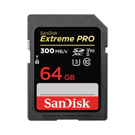 Carte mémoire SANDISK SD XC Extreme Pro UHS-II - 64Go
