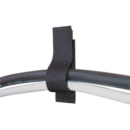 Attache professionnelle velcro adhésive noire 7.5cm x 2cm