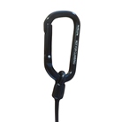 Câble en spiral de sécurité pour attache des outils - avec mousqueton