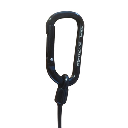 Câble en spiral de sécurité pour attache des outils - avec mousqueton