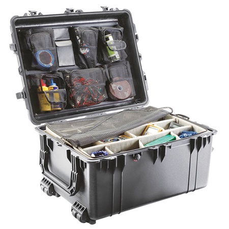 Valise PELI LARGE CASE - Dim Int : 70,4 x 53,3 x 39,4 (30,8+8,3)cm