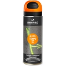 Peinture provisoire (2 à 8 semaines) en aérosol 650ml Orange fluo