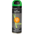 Peinture provisoire (2 à 8 semaines) en aérosol 650ml Vert fluo SOPPEC