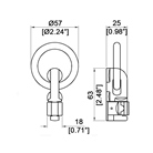Pion de levage double Aeroquip Anneau d'accrochage PENN ELCOM