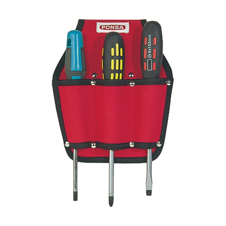 Poche porte outils pour 3 tournevis PONSA