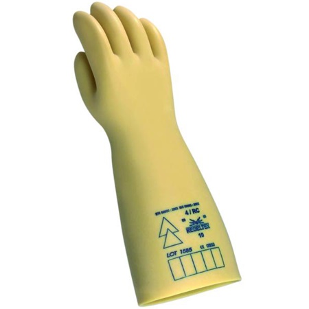 Paire de gants isolant électrique en latex PLB - Taille 8