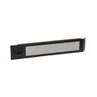 Panneau 19'' en acier avec porte micro perforée sur charnière - 2U