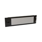 Panneau 19'' en acier avec porte micro perforée sur charnière - 3U