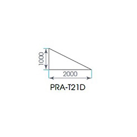 Plateau de praticabe extérieur ASD triangulaire droit 2m x 1m