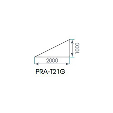 Plateau de praticabe extérieur ASD triangulaire gauche 2m x 1m