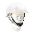 Casque de protection PLB avec écran facial rétractable intégré - blanc