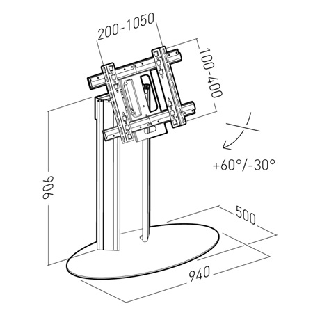 Retour de scène ERARD PRO Plasmatech 90 pour 1 écran LCD