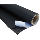 Rouleau aluminium noir mat AVEC bande adhésive - 60cm x 5m - BLACKTAK