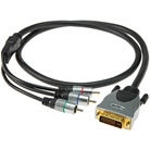 Cordon DVI-I mâle / YUV - 3xRCA mâle doré - longueur 1m KLOTZ CABLES