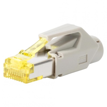 Connecteur RJ45 HIROSE Cat6a mâle - Manchon de couleur gris