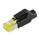 Connecteur RJ45 HIROSE Cat6a mâle - Manchon de couleur noir