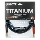 Cordon de guitare très flexible KLOTZ Titanium Jack mono 6.35 - 3m