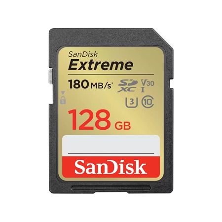 Carte mémoire SANDISK SD XC Extreme - 128Go