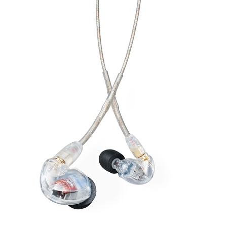 Ecouteurs intra-auriculaires 2 voies transparents SHURE