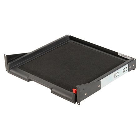 Etagère SKB avec plateau coulissant sur glissière rackable 19'' - 1U