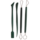 Lot de 4 outils pour travailler l'ARGILE, le PLASTIROC, etc...