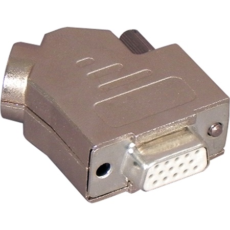 Fiche D-SUB HD 15 contacts femelle à souder - corps coudé
