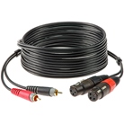 Cordon 2 XLR 3 femelle - 2 CINCH mâle - longueur 1m KLOTZ CABLES