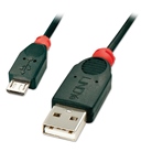 CA-USB2-AMIB-5 - Cordon USB 2.0 A/Micro-B LINDY - Longueur : 5m - Noir