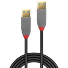 Cordon USB 3.2 Gen 1 A/A LINDY - Longueur : 50cm - Noir