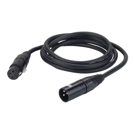 Cordon XLR 3 femelle - XLR 3 mâle standard - longueur 1 mètre