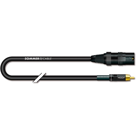 Cordon adaptateur CINCH mâle mono - XLR mâle mono SOMMER CABLE