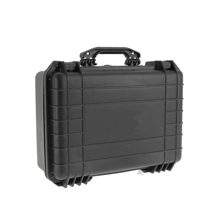 Valise plastique étanche BLACKCASE - Dim int : 30x22x9(6.5+2,5)cm
