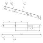 Plaque d'adaptation pour écran de norme VESA 800x800 ERARD PRO